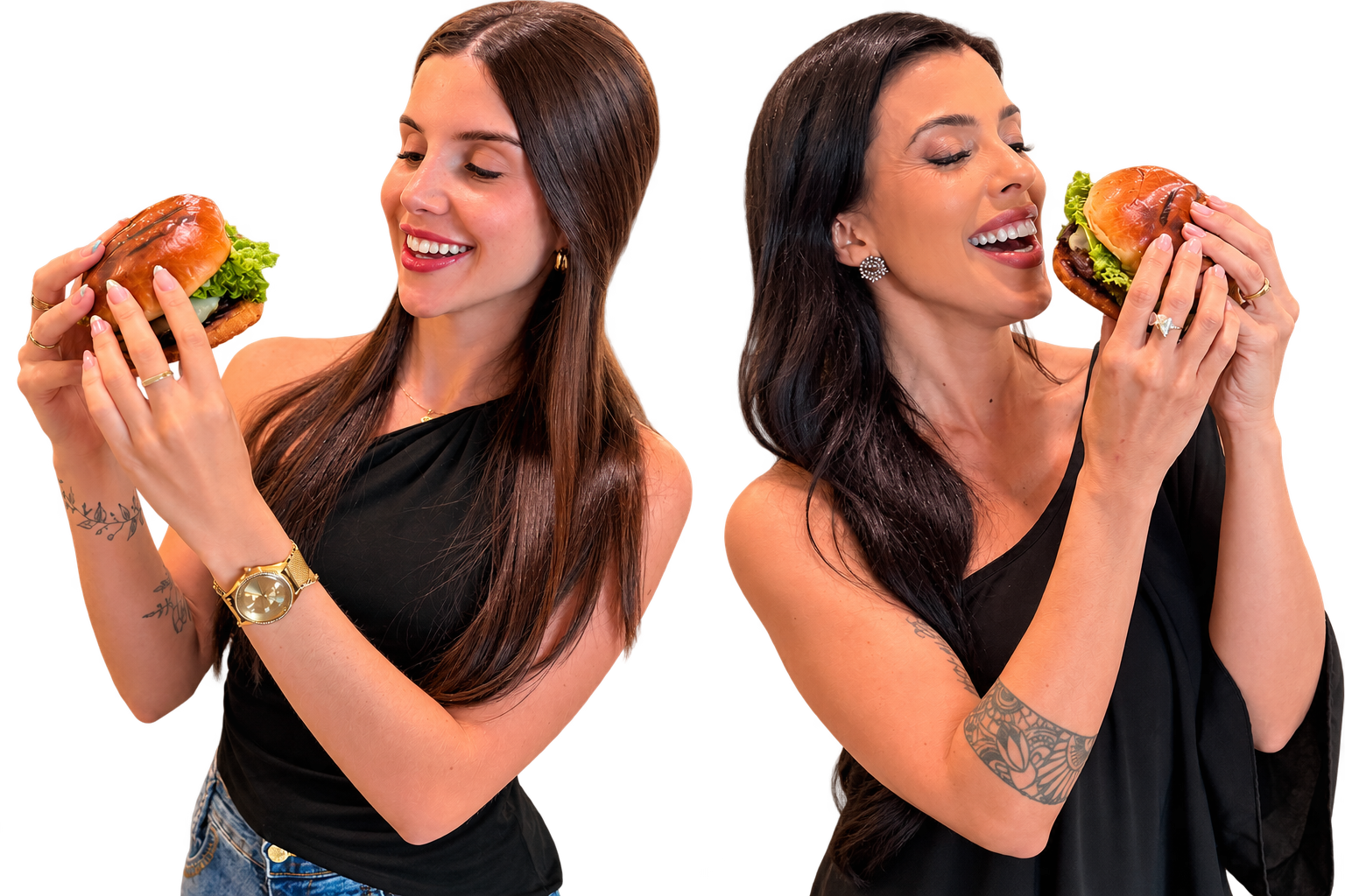 Amigas aproveitando o Dobra Aí Araraquara, compre um prato e ganhe o outro