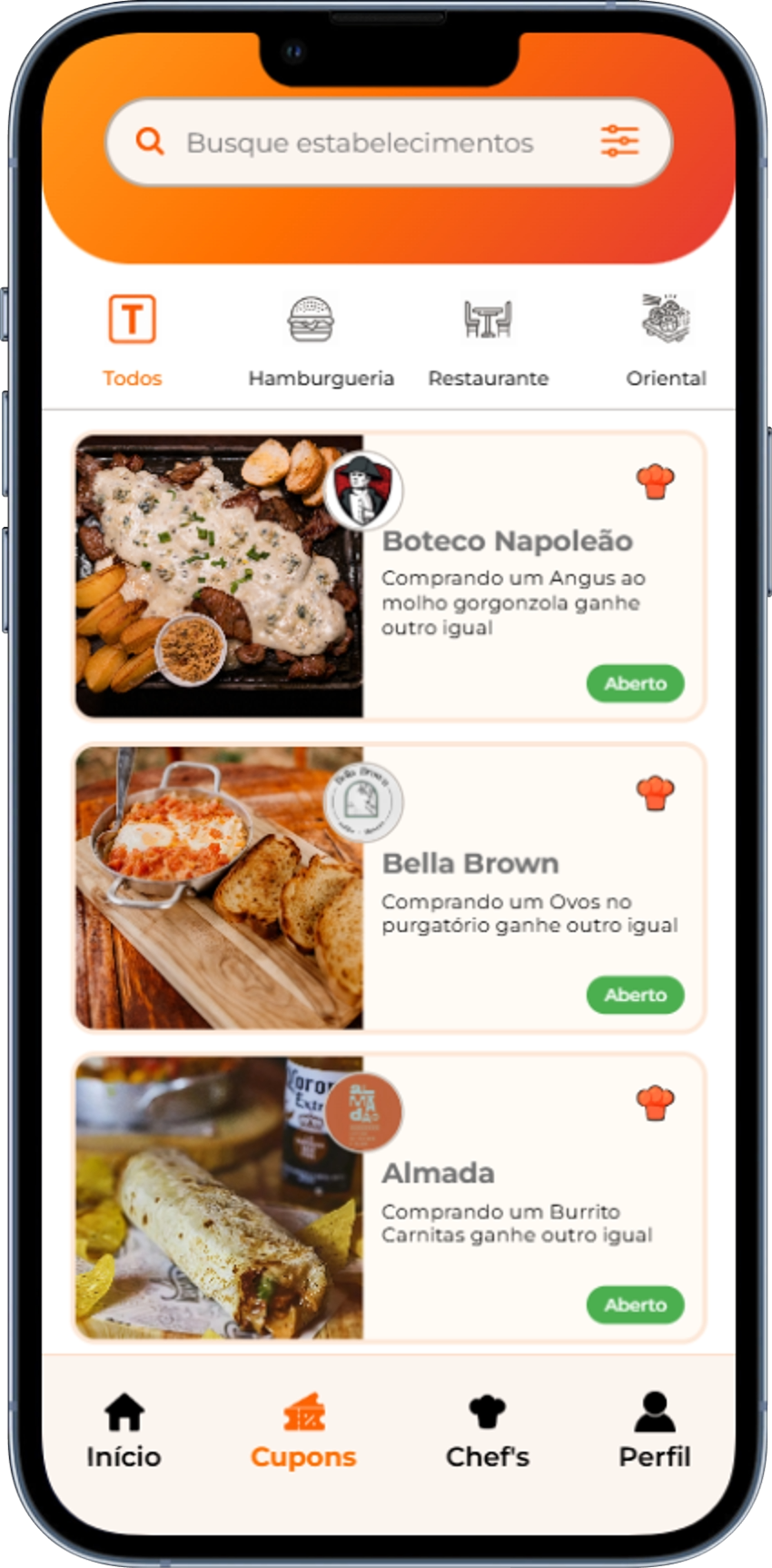 App do Dobra Aí no celular