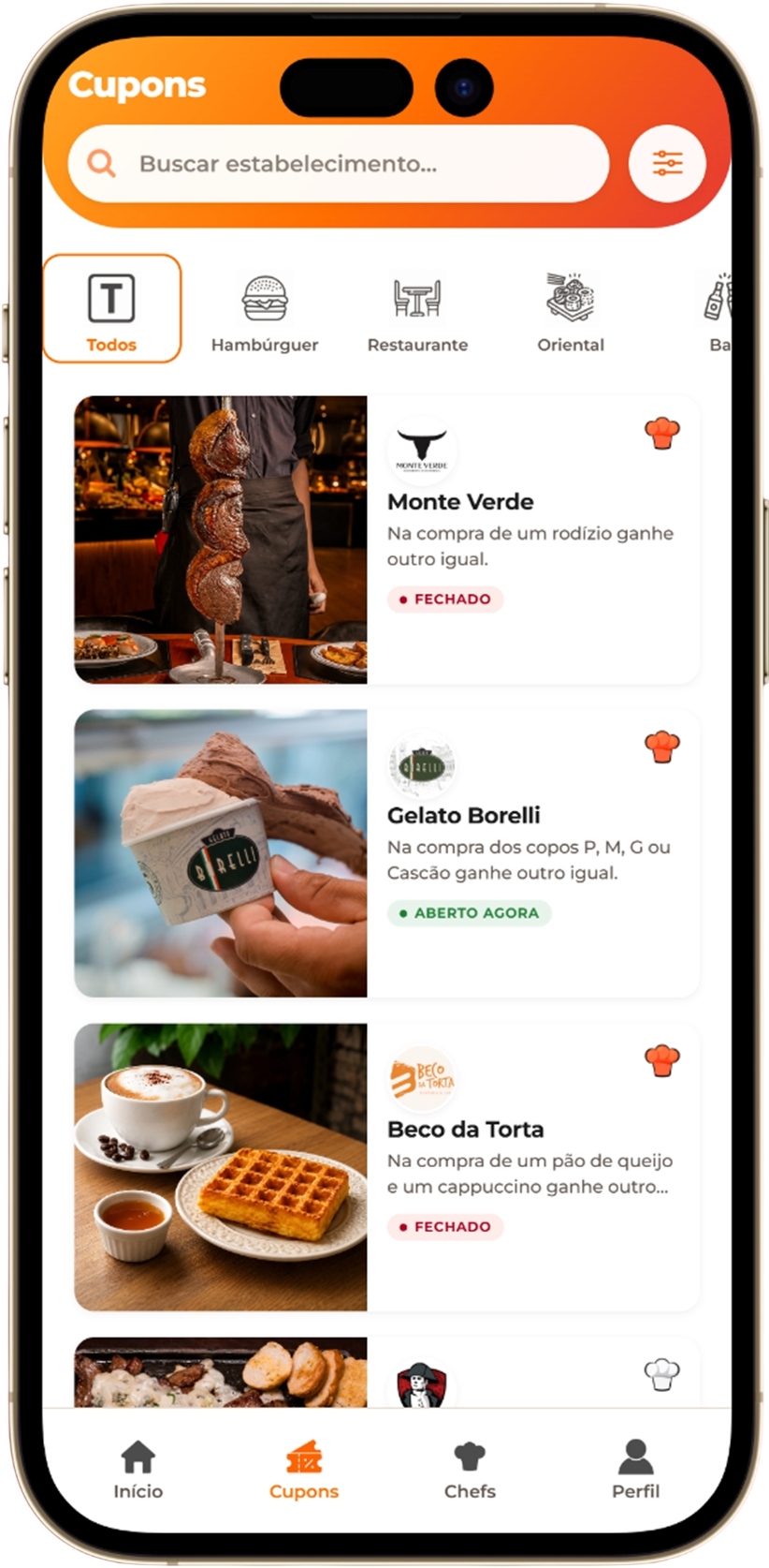 App Dobra Aí Araraquara com cupons de estabelecimentos
